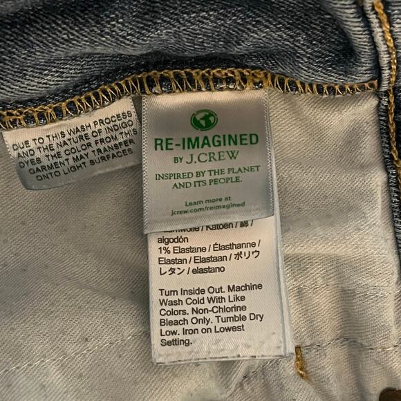 J.Crew High-Rise Classic Vintage Jeans Size 30 Re-Imagined Stretch Blue Denim - Picture 6 of 8